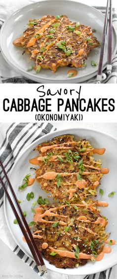 Savory Cabbage Pancakes (Okonomiyaki