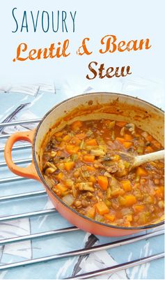Savoury Lentil and Bean Stew