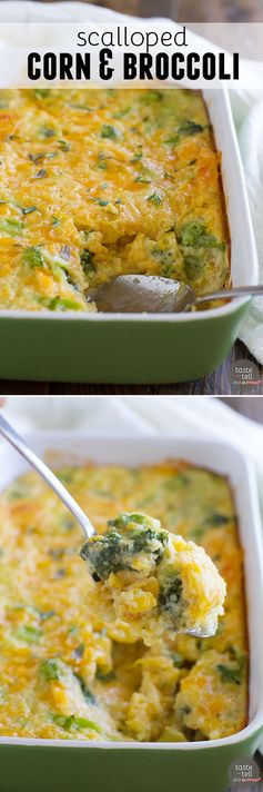 Scalloped Corn and Broccoli