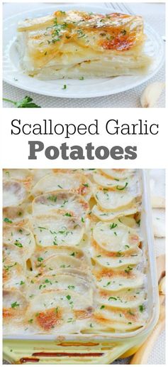 Scalloped Garlic Potatoes