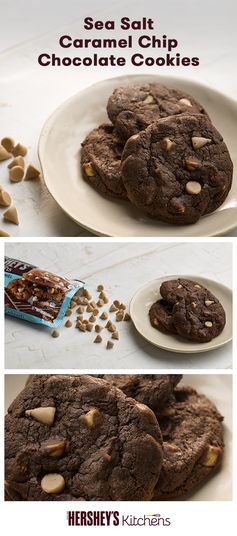 Sea Salt Caramel Chip Chocolate Cookies