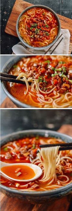 Shanghai Hot Sauce Noodles (上海辣酱面）