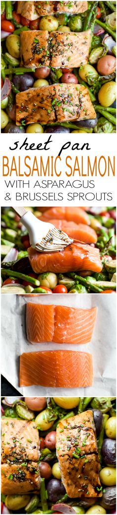 Sheet Pan Honey Balsamic Salmon with Brussels Sprouts