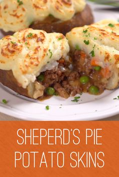 Shepherd’s pie potato skins