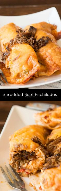 Shredded Beef Enchiladas