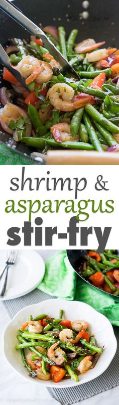 Shrimp and Asparagus Stir-Fry