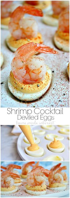 Shrimp Cocktail Deviled Eggs