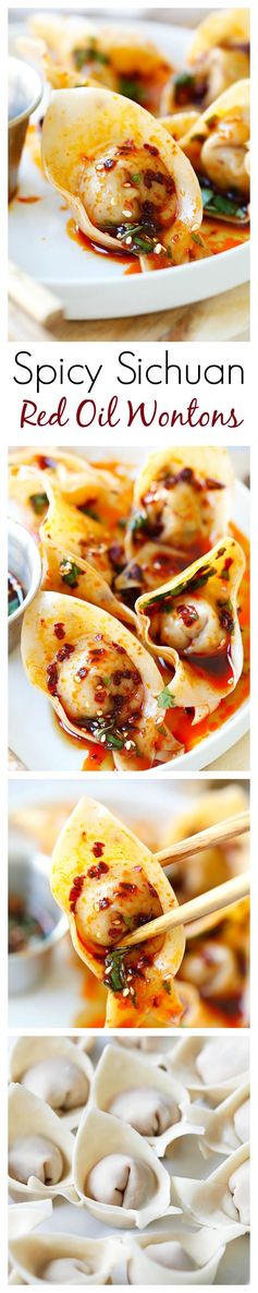 Sichuan Red Oil Wontons