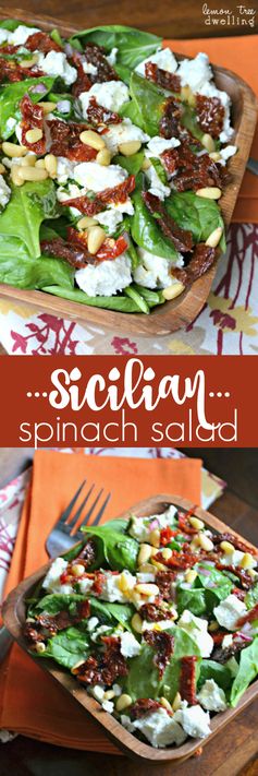 Sicilian Spinach Salad