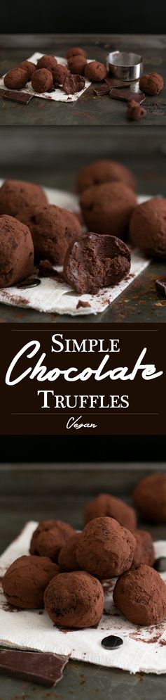 Simple Vegan Chocolate Truffles