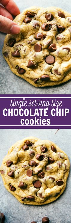 Single-Serving Size Chocolate-Chip Cookies