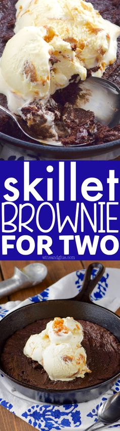 Skillet Brownie For Two