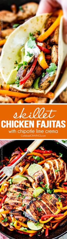 Skillet Chicken Fajitas