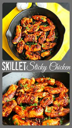 Skillet Sticky Chicken