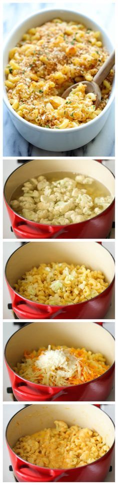 Skinny Cauliflower Mac and Cheese