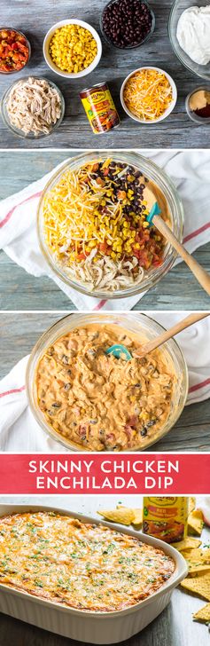 Skinny Chicken Enchilada Dip