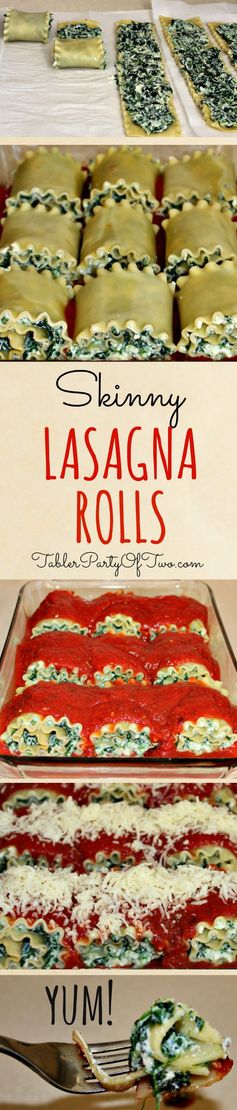 Skinny Lasagna Rolls