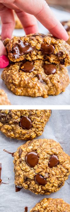 Skinny Oatmeal Chocolate Chip Cookies