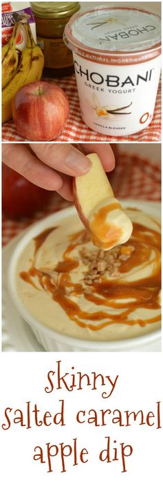 Skinny Salted Caramel Apple Dip