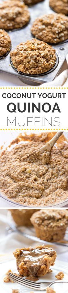 Skinny Spiced Coconut Yogurt Quinoa Muffins