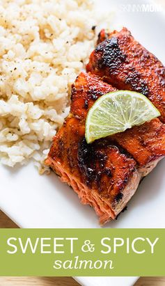 Skinny Sweet and Spicy Salmon