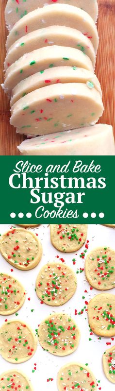 Slice and Bake Christmas Sugar Cookies