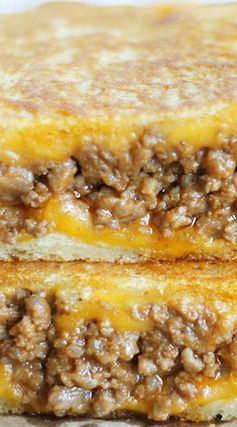 Sloppy Grilled Cheese Sandwiches