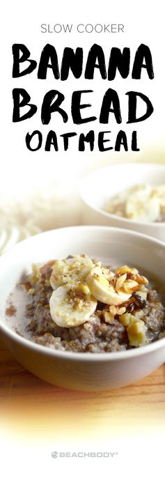 Slow Cooker Banana Bread Oatmeal