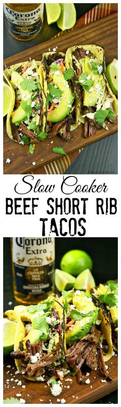 Slow Cooker Beef short Rib Tacos