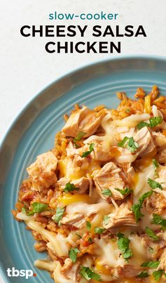 Slow-Cooker Cheesy Salsa Chicken