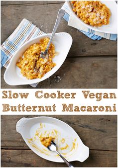 Slow Cooker Cheezy Butternut Squash Macaroni