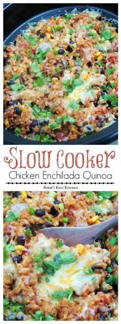 Slow Cooker Chicken Enchilada Quinoa