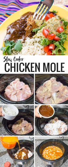 Slow Cooker Chicken Mole Recipe #PruebaElSaborDeKnorr