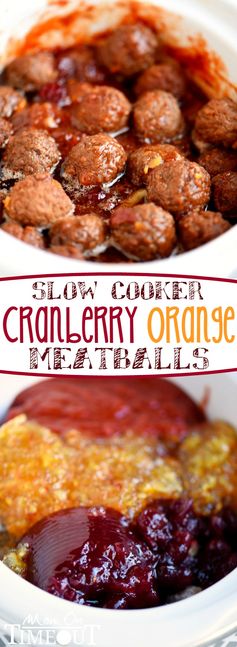 Slow Cooker Cranberry Orange Meatballs