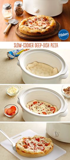 Slow-Cooker Deep-Dish Pizza