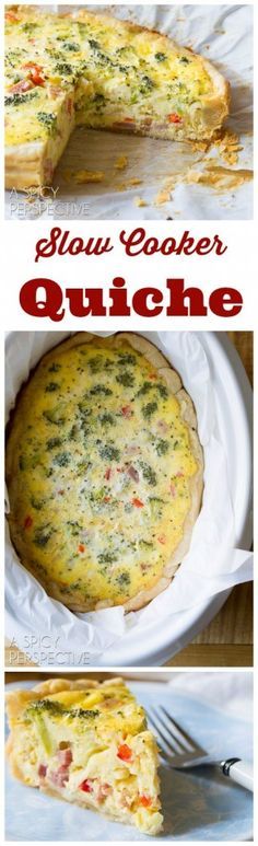 Slow Cooker Easy Quiche