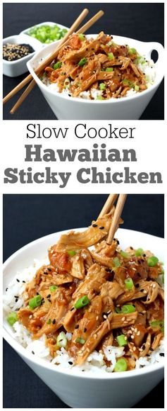 Slow Cooker Hawaiian Sticky Chicken