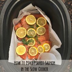 Slow Cooker Lemon & Dill Salmon