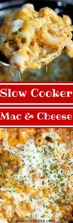 Slow Cooker Macaroni and Cheese with 6 Cheeses