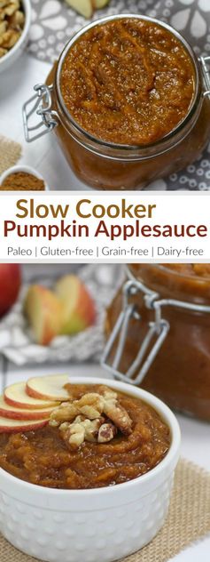 Slow Cooker Pumpkin Applesauce