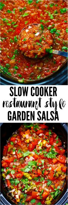 Slow Cooker Restaurant Style Garden Salsa
