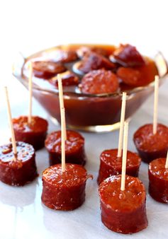 Slow Cooker Sriracha Honey Kielbasa