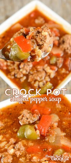 Slow Cooker Stuffed Pepper Soup