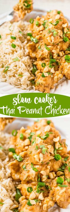 Slow Cooker Thai Peanut Chicken