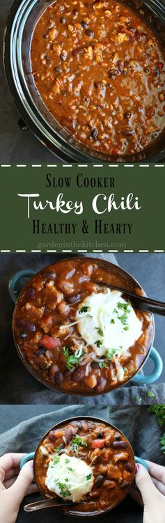 Slow Cooker Turkey Chili