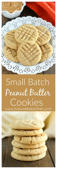 Small Batch Peanut Butter Cookies