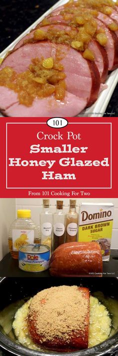 Smaller Crock Pot Honey Glazed Ham