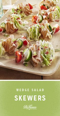 Smoked Chicken Wedge Salad Skewers