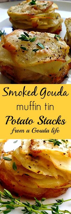 Smoked Gouda Potato Stacks