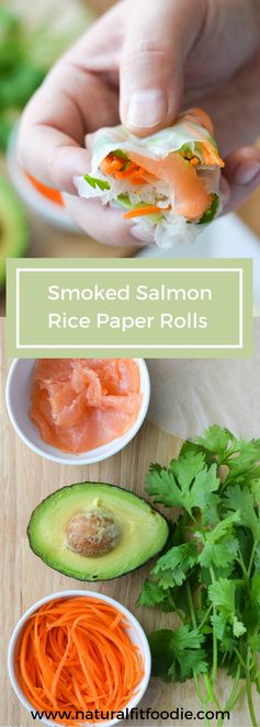 Smoked Salmon Rice Paper Rolls